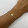 BRACELET CROIX PLAQUÉ OR – Image 4