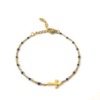 BRACELET PETITE CROIX GRIS – Image 2