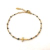 BRACELET PETITE CROIX GRIS – Image 3